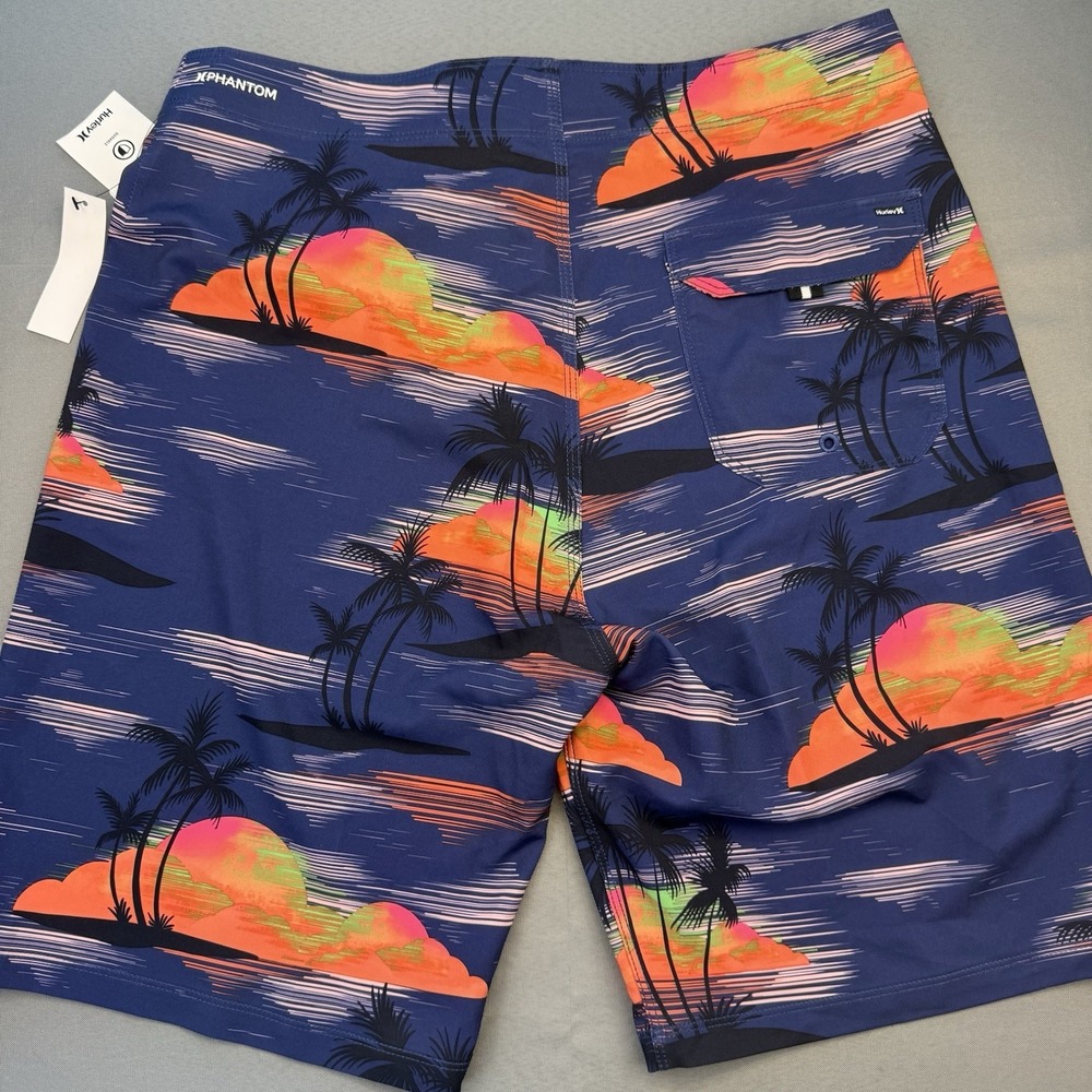 Hurley Phantom Weekender Board Shorts NWT Mens 30 Blue 8.5" inseam Beach - Picture 13 of 14